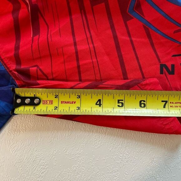 Marvel Spider-Man Swim Trunks Boys Size 7 Red Blue Board Shorts - Picture 8 of 8